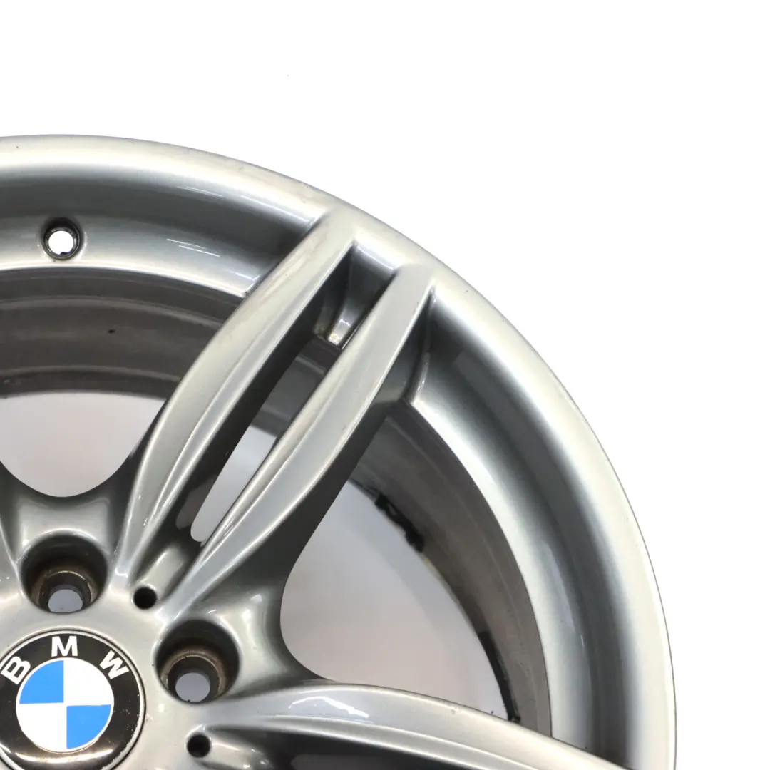 BMW F10 F12 Silver Rear Wheel Alloy Rim M Double Spoke 351 9J 19" ET:44 7842653