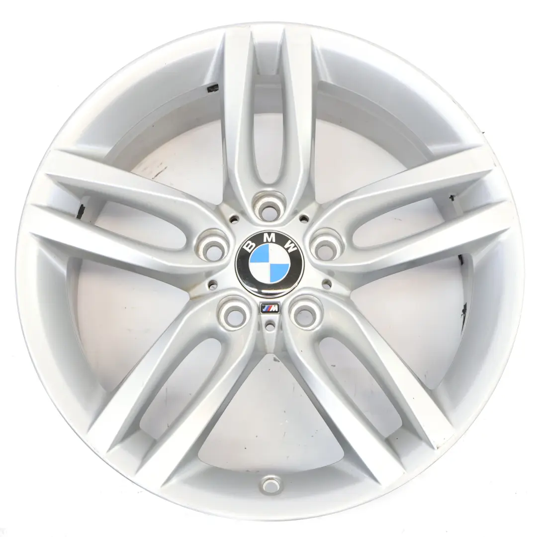 Llanta de aleación plateada BMW F20 F21 18" 7,5J ET:45 M Doble radio 461 7846784