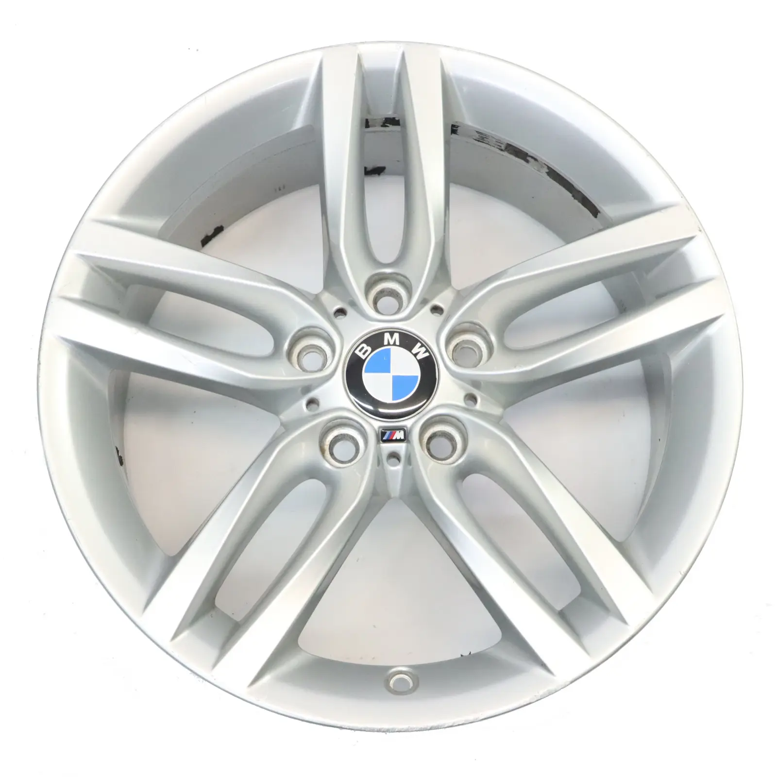 BMW F20 F21 Rear Silver Alloy Wheel Rim 18" 8J ET:52 M Double Spoke 461 7846785