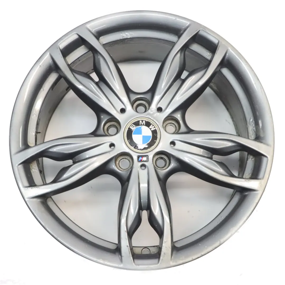 BMW F20 F21 F22 Llanta Aleación Trasera Plata 18 "8J ET:52 M Doble Radio 436