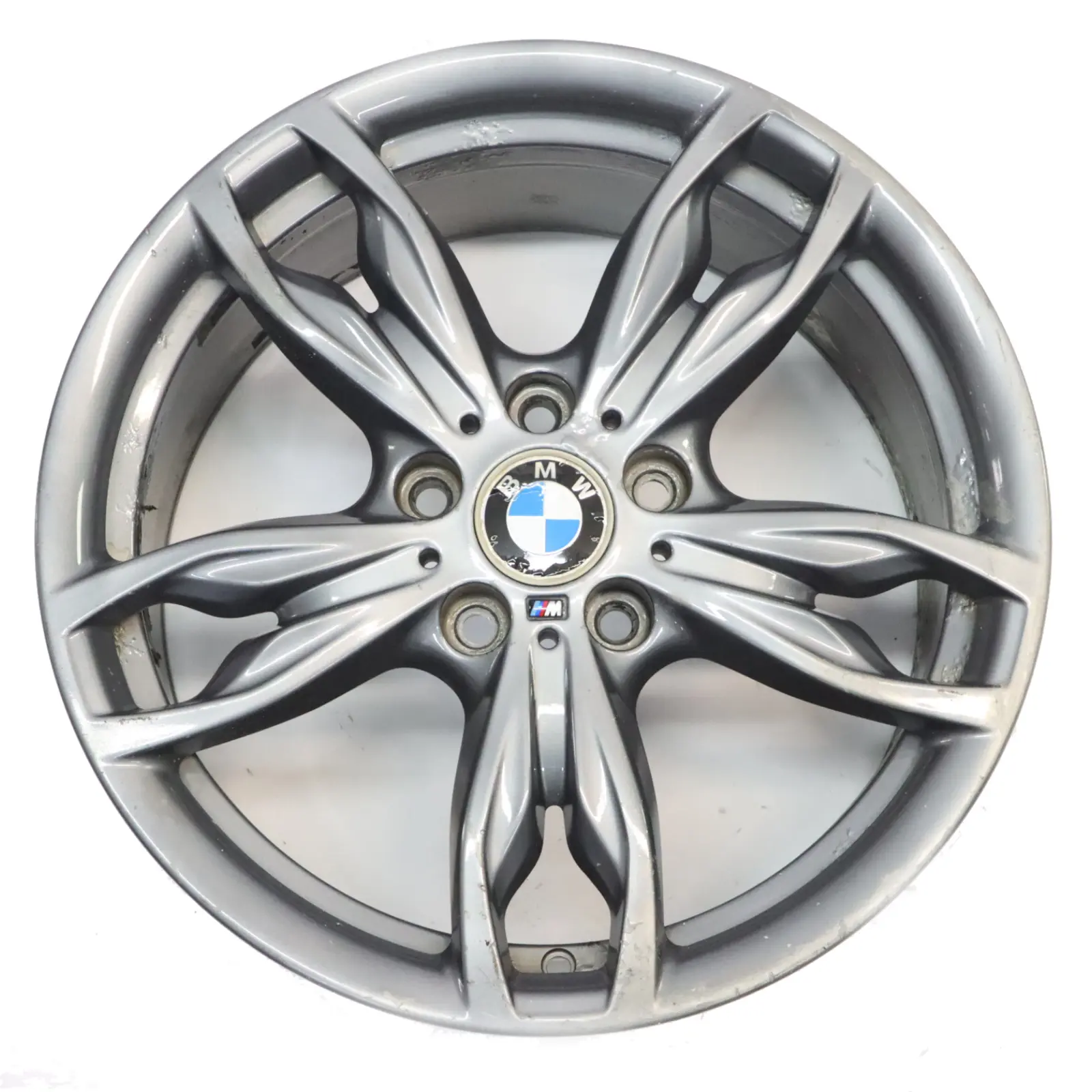 BMW F20 F21 F22 Silberne Alufelge Hinten 18" 8J ET:52 M Doppelspeiche 436