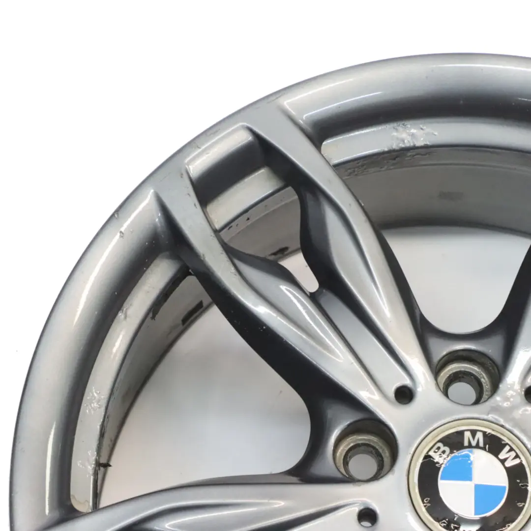 BMW F20 F21 F22 Llanta Aleación Trasera Plata 18 "8J ET:52 M Doble Radio 436