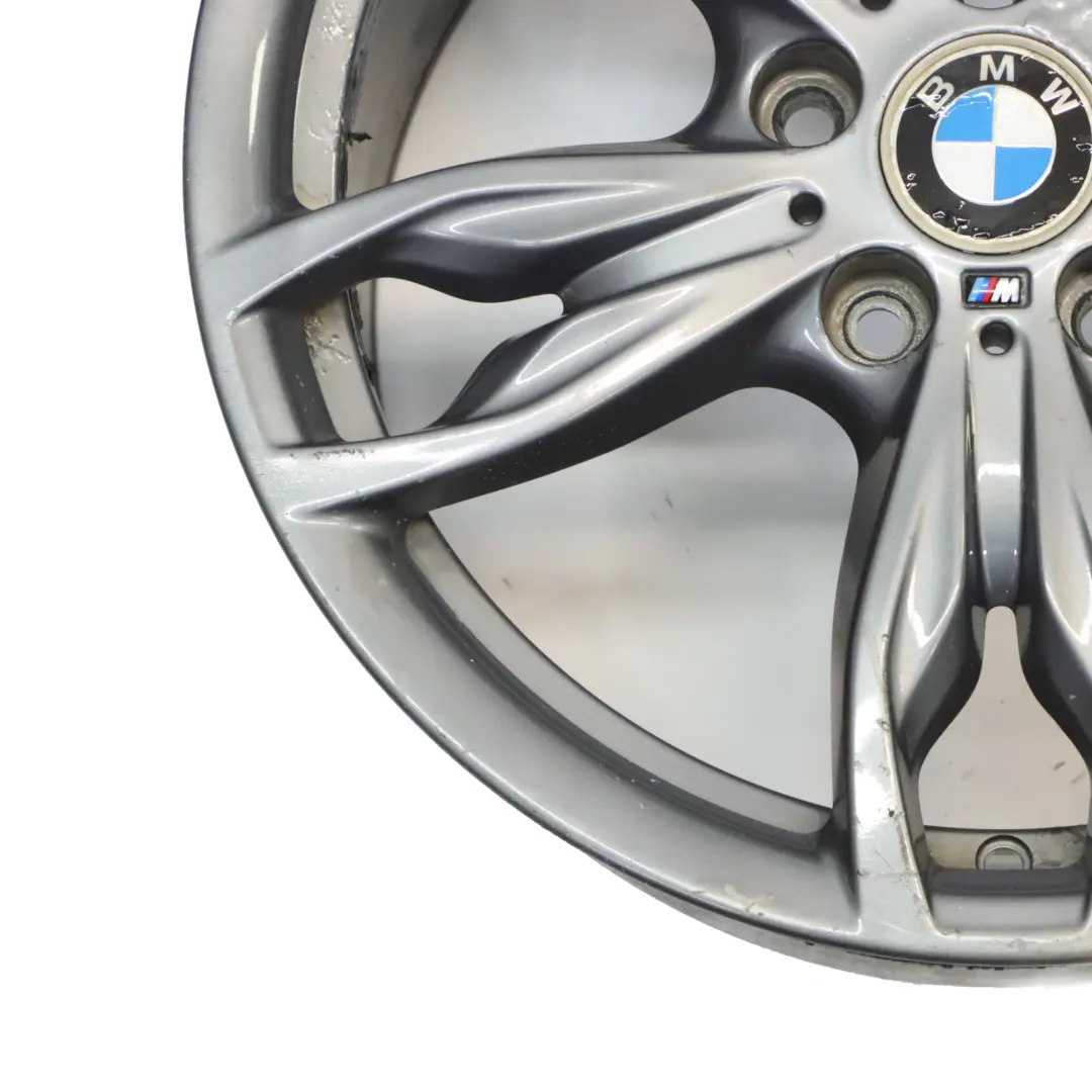 BMW F20 F21 F22 Llanta Aleación Trasera Plata 18 "8J ET:52 M Doble Radio 436