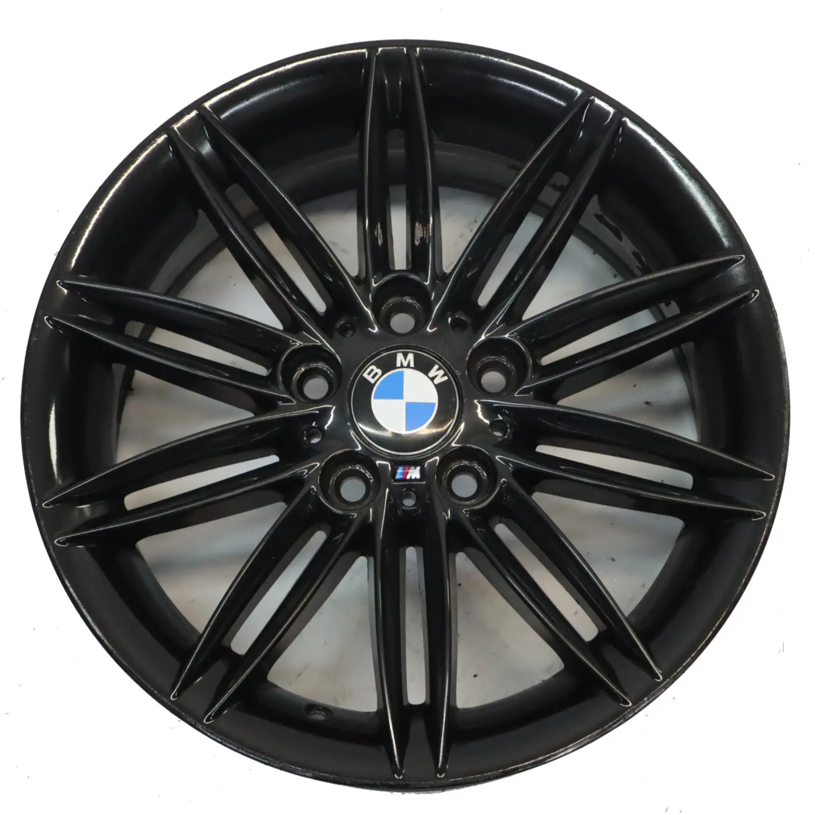 BMW E81 E82 E87 E88 Rear Black Wheel Alloy Rim 17" 7,5J ET:47 M Double Spoke 207