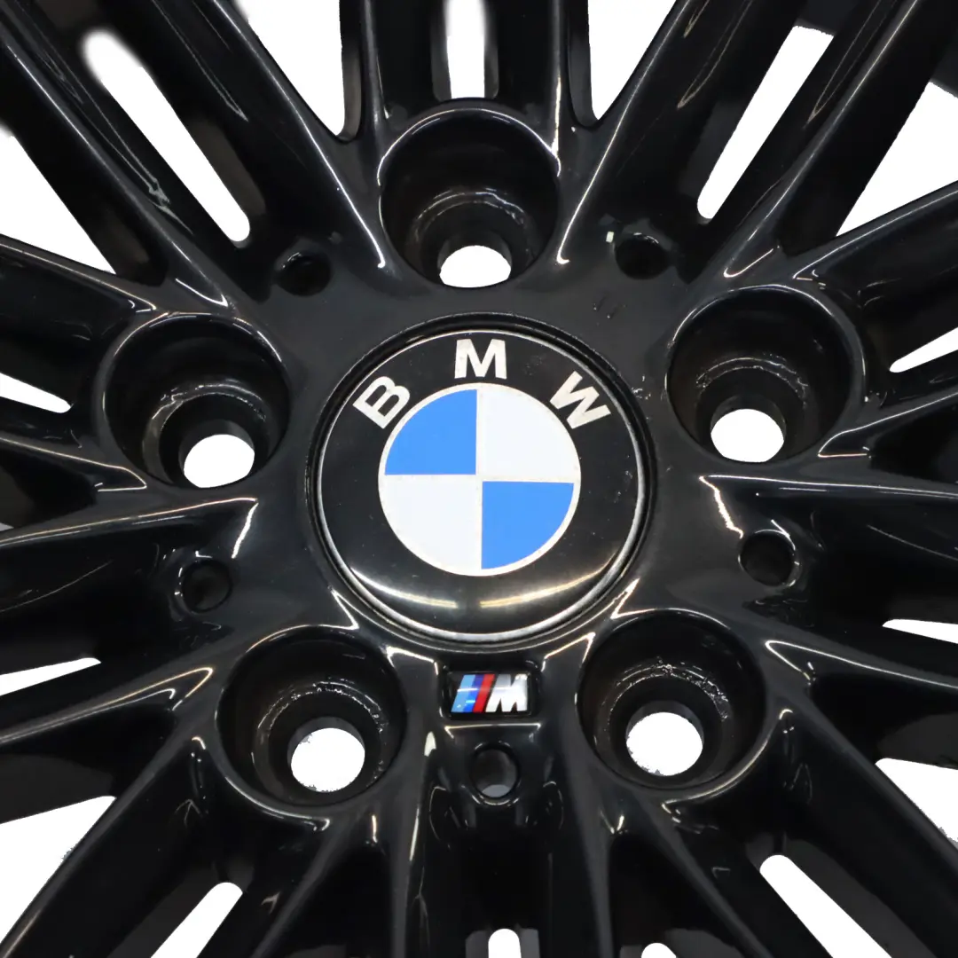 BMW E81 E82 E87 E88 Rear Black Wheel Alloy Rim 17" 7,5J ET:47 M Double Spoke 207