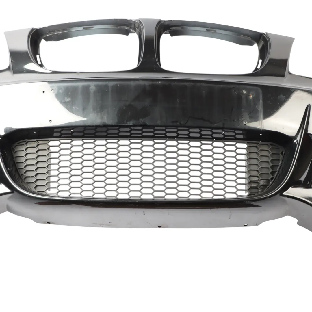 BMW E82 E88 Front Bumper M Sport Trim Panel Black Sapphire Metallic - 475