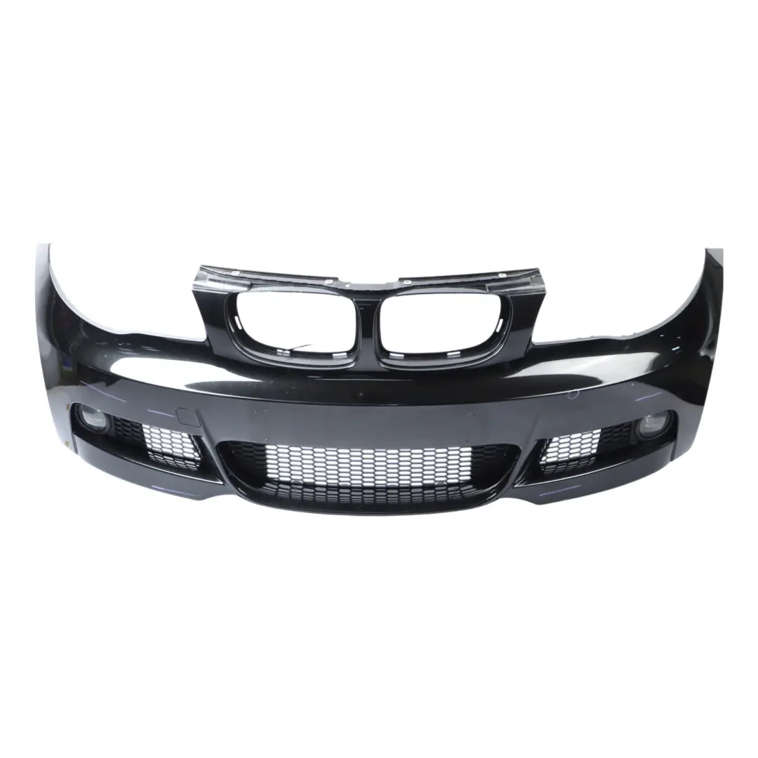 BMW E82 E88 Front Bumper M Sport Trim Panel Black Sapphire Metallic - 475