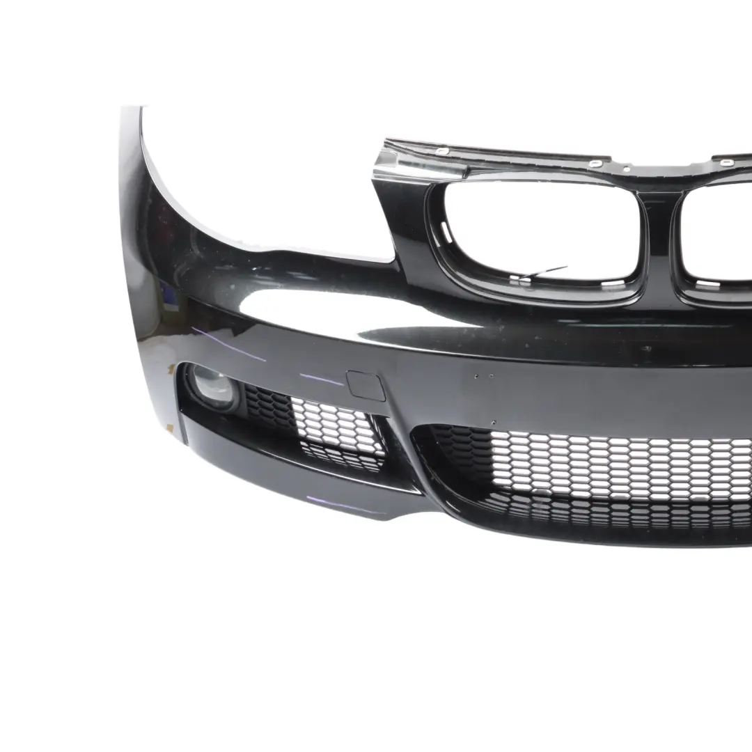 BMW E82 E88 Front Bumper M Sport Trim Panel Black Sapphire Metallic - 475