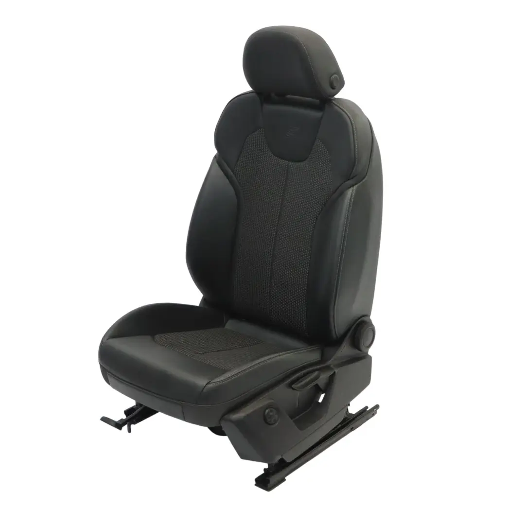 Audi Q2 GA Asiento Delantero Izquierdo Interior S Line Medio Cuero Negro Gris