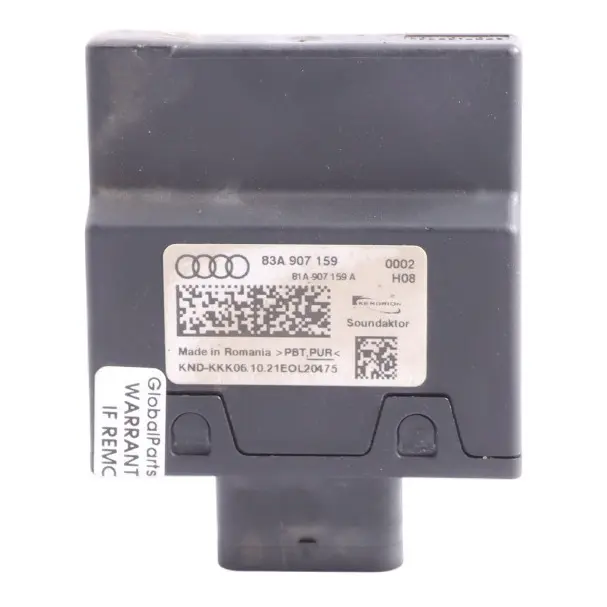 Audi Q3 RSQ3 F3 Body Sound Impact Control Module ECU 83A907159