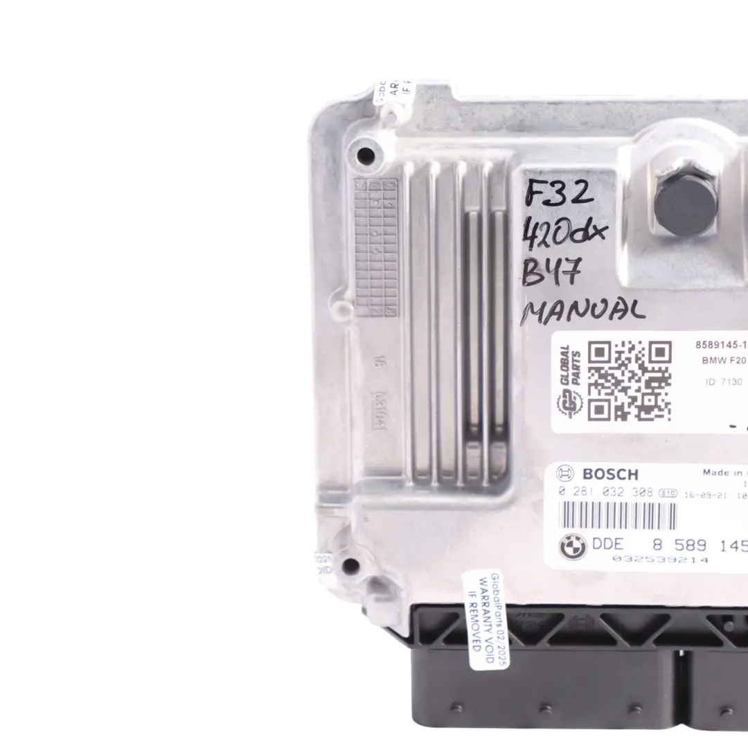 BMW F22 220dX F32 F36 420dX B47 Engine 190HP ECU DDE Control Unit 8589145 Manual