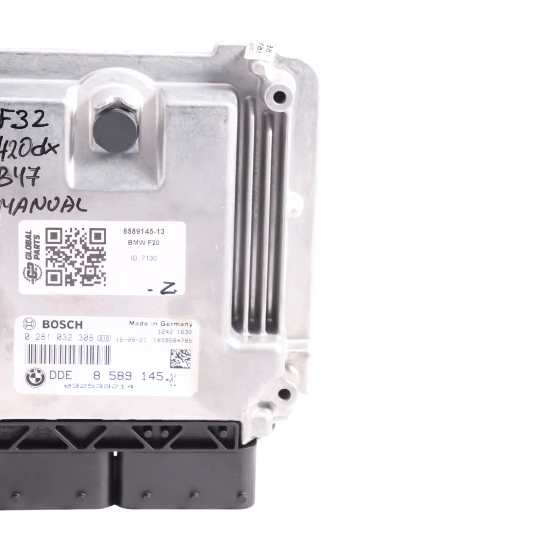 BMW F22 220dX F32 F36 420dX B47 Engine 190HP ECU DDE Control Unit 8589145 Manual