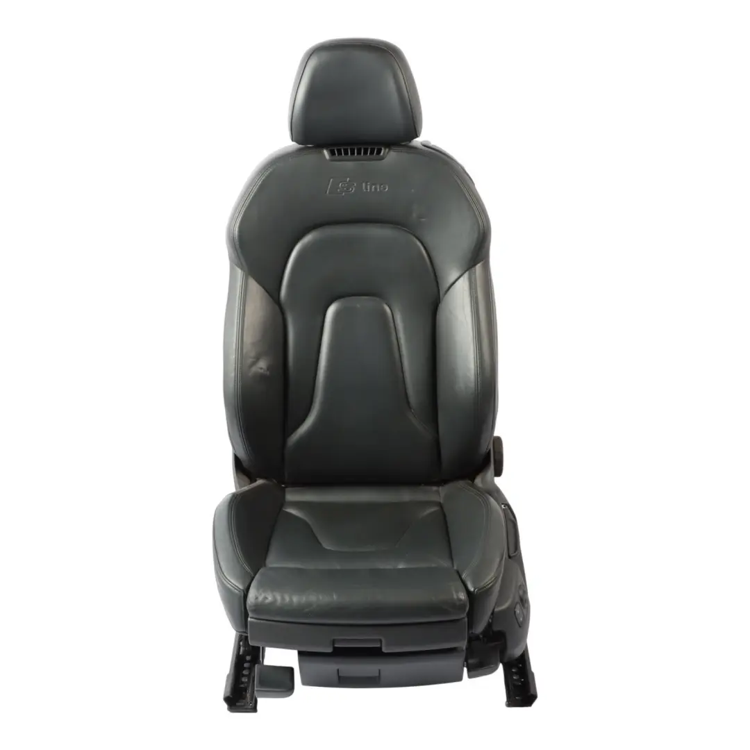 Audi A5 8F Cabrio Front Seat S-Line Heated Ventilated Left N/S Leather Black
