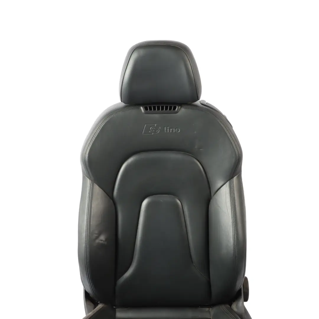 Audi A5 8F Cabrio Front Seat S-Line Heated Ventilated Left N/S Leather Black