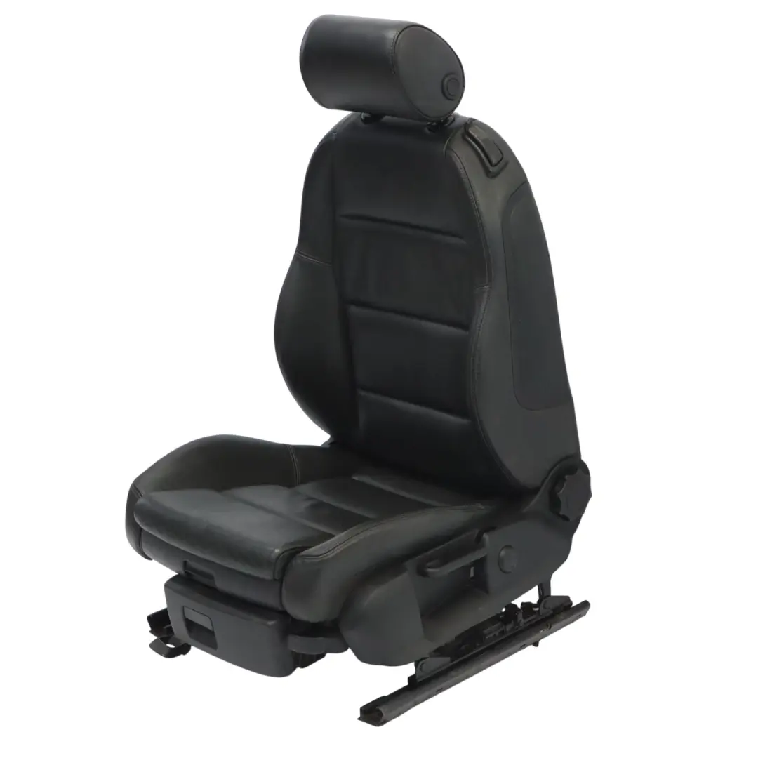 Audi A4 B7 8H Asiento Deportivo Convertible Delantero Izquierdo Cuero Negro Soul