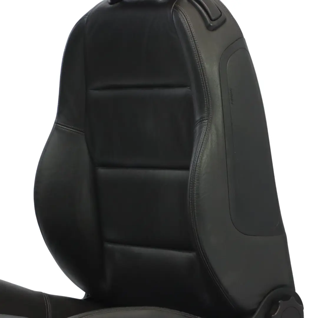 Audi A4 B7 8H Asiento Deportivo Convertible Delantero Izquierdo Cuero Negro Soul