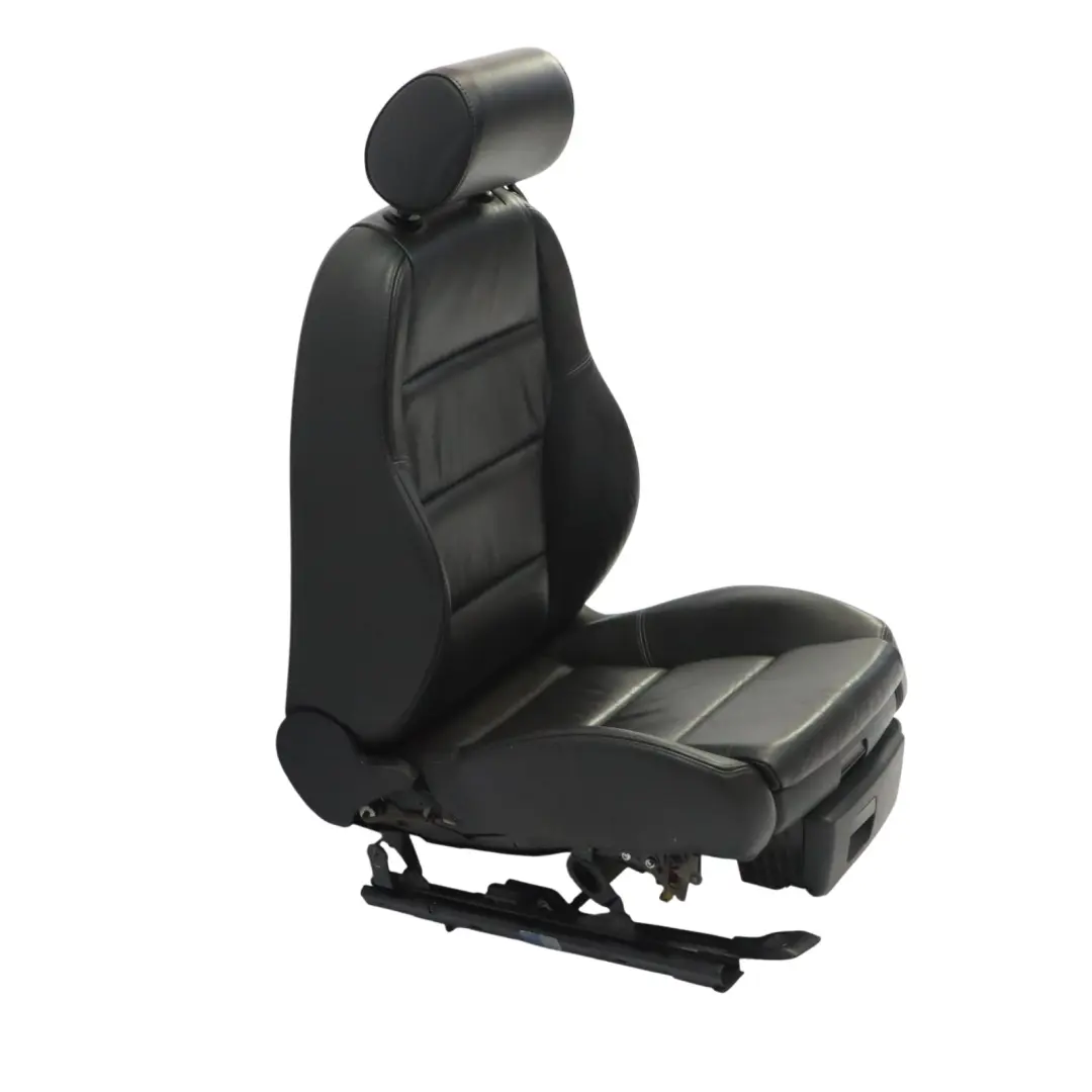 Audi A4 B7 8H Asiento Deportivo Convertible Delantero Izquierdo Cuero Negro Soul