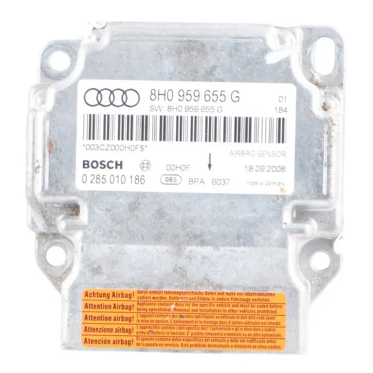 Audi A4 B7 Air Module Control Unit ECU Impact Sensor 8H0959655G