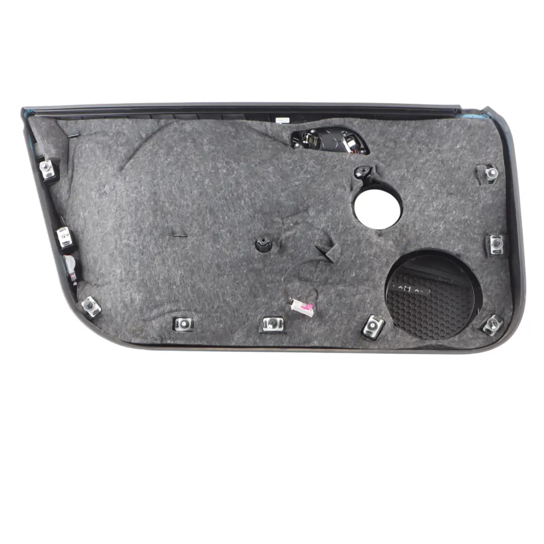 Audi TT 8J Front Door Card Lining Trim Panel Leather Black Right O/S 8J2867104
