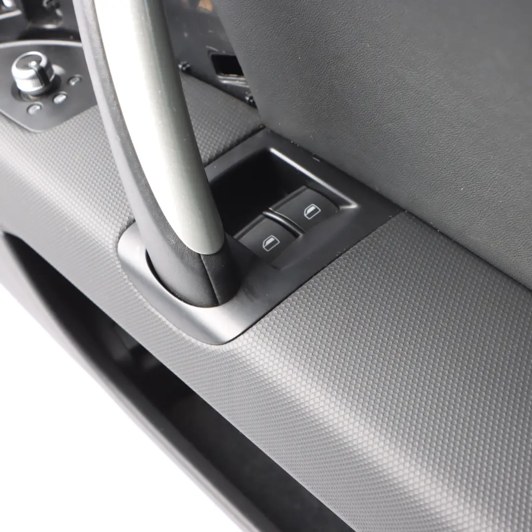 Audi TT 8J Front Door Card Lining Trim Panel Leather Black Right O/S 8J2867104