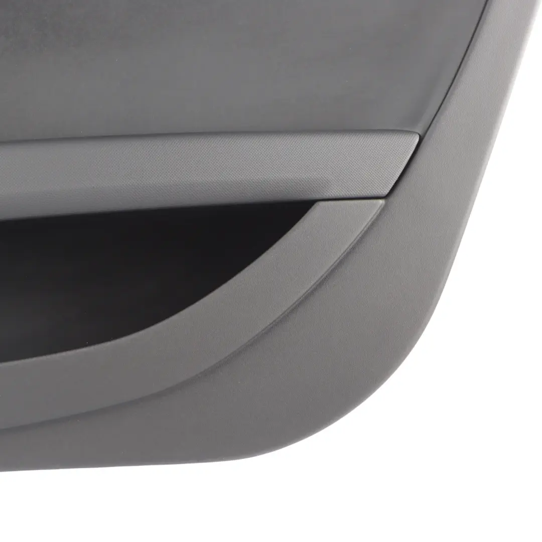 Audi TT 8J Front Door Card Lining Trim Panel Leather Black Right O/S 8J2867104