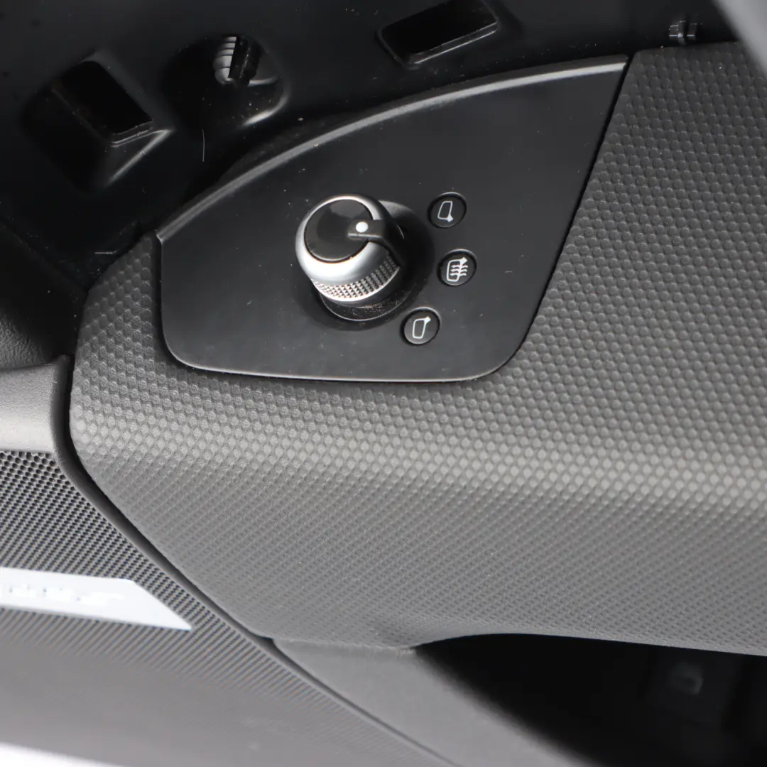 Audi TT 8J Front Door Card Lining Trim Panel Leather Black Right O/S 8J2867104