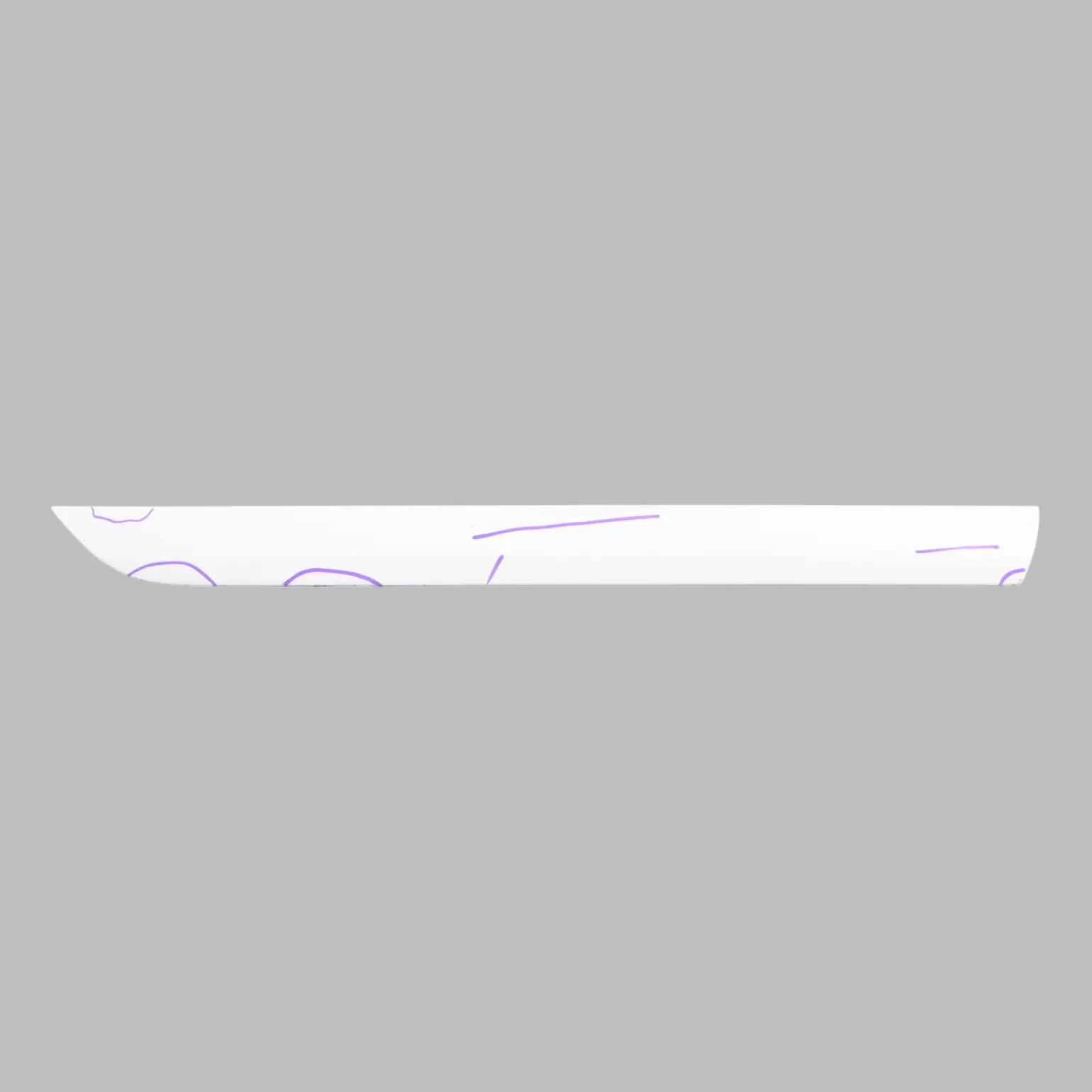 Audi A3 8P Door Trim Moulding Strip Rear Right O/S Ibis White - Y9C 8P4853970F