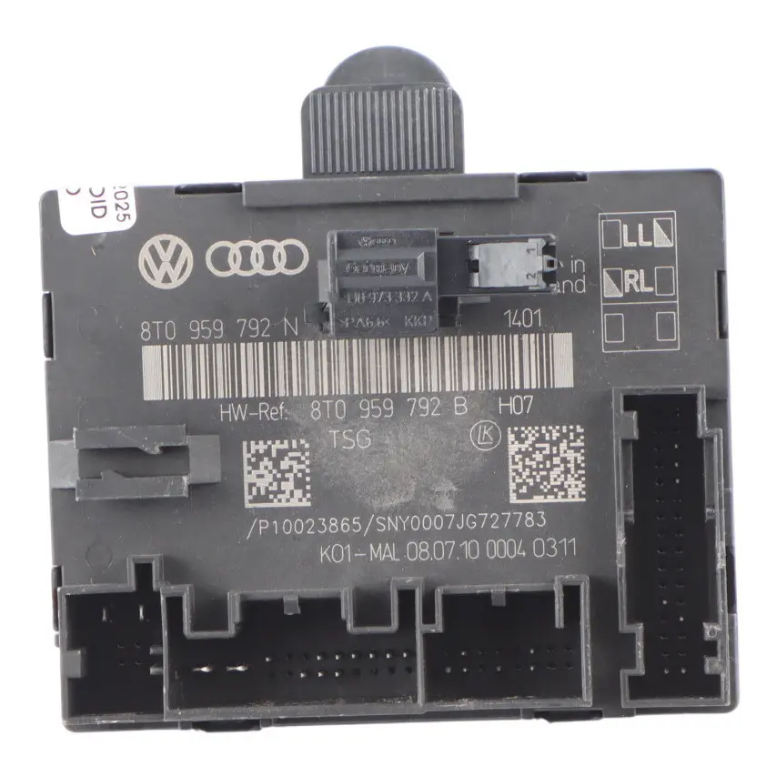 Audi A5 8T Front Door Module Control Unit Module ECU Left N/S 8T0959792B