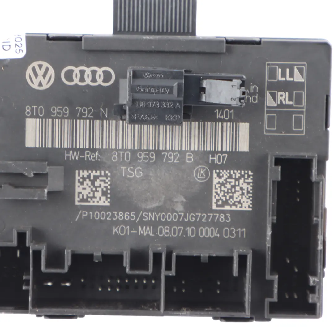 Audi A5 8T Front Door Module Control Unit Module ECU Left N/S 8T0959792B