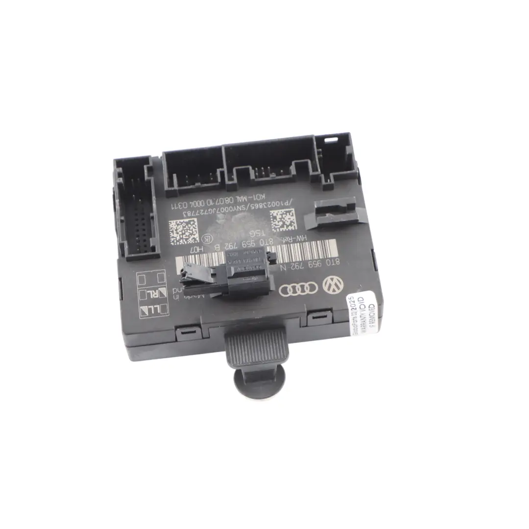 Audi A5 8T Front Door Module Control Unit Module ECU Left N/S 8T0959792B
