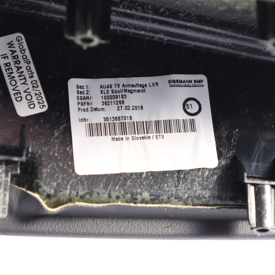 Audi A4 S4 B8 Door Card Armrest Cover Panel Front Right O/S Leather 8W0867174