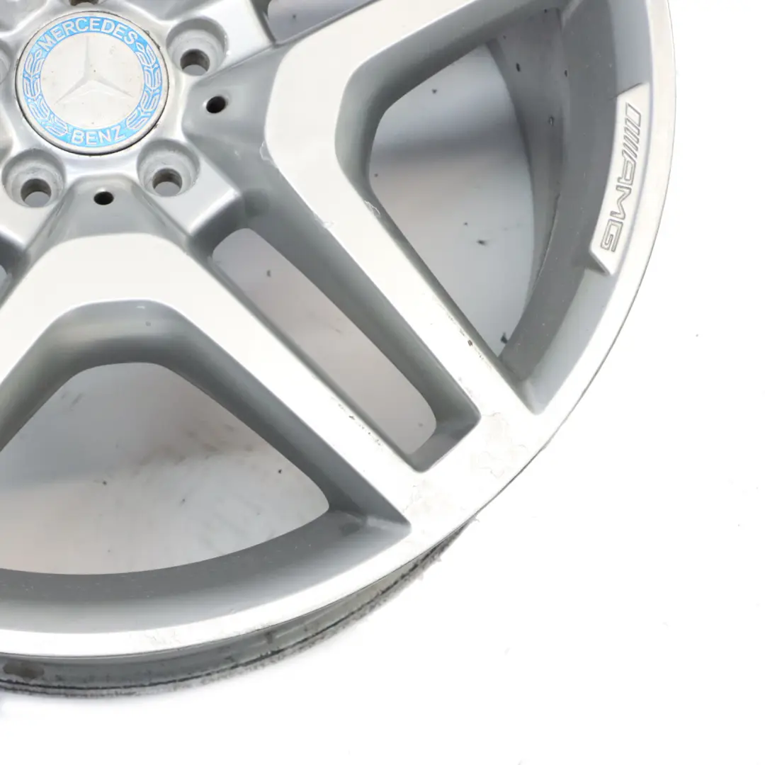 Mercedes ML W166 AMG Silver Alloy Wheel Rim 21" Star Spoke 10J ET:46 A1664012502