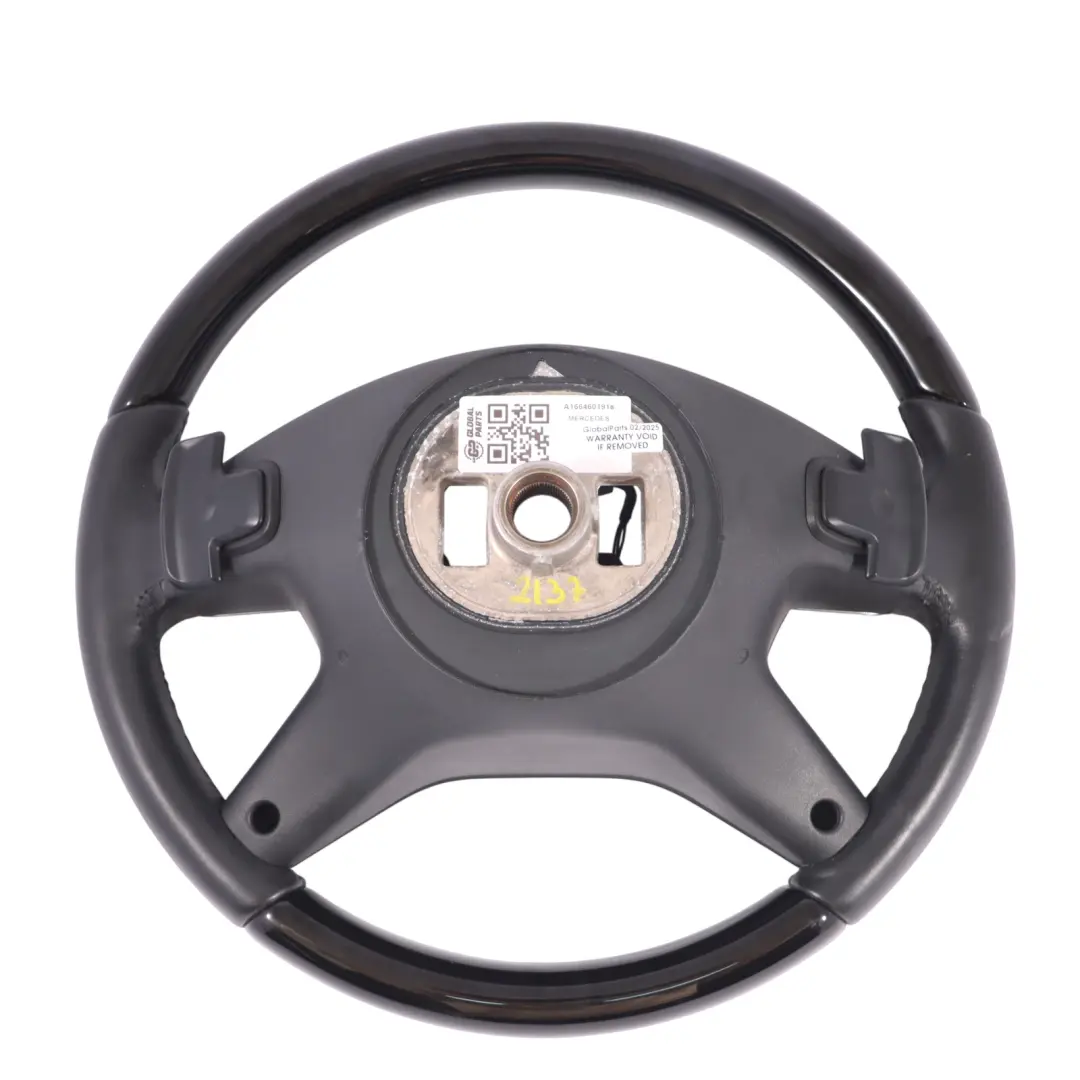 Steering Wheel Mercedes W166 W463 Leather Piano Black Designo Paddle Shift