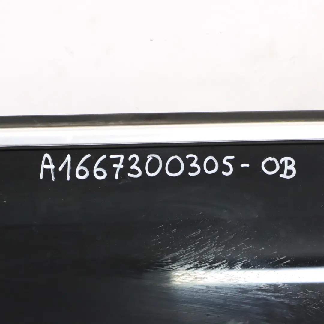 Mercedes ML X166 Door Rear Left N/S Obsidian Black Metallic - 197