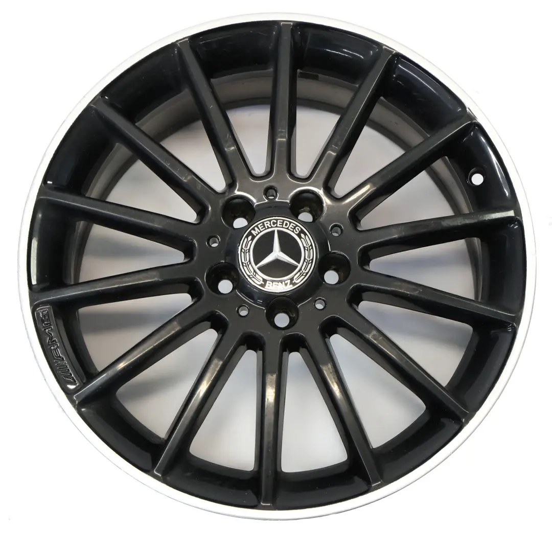 Mercedes W176 W246 AMG Llanta de aleación negra 18" ET:52 7.5J A1764010200