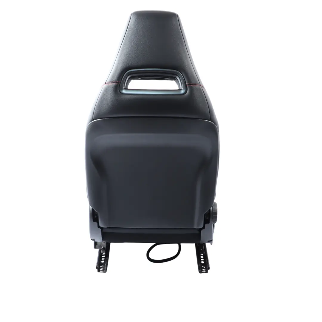 Front Seat Mercedes W176 Sport Right O/S Fabric Leather Black Red Threads