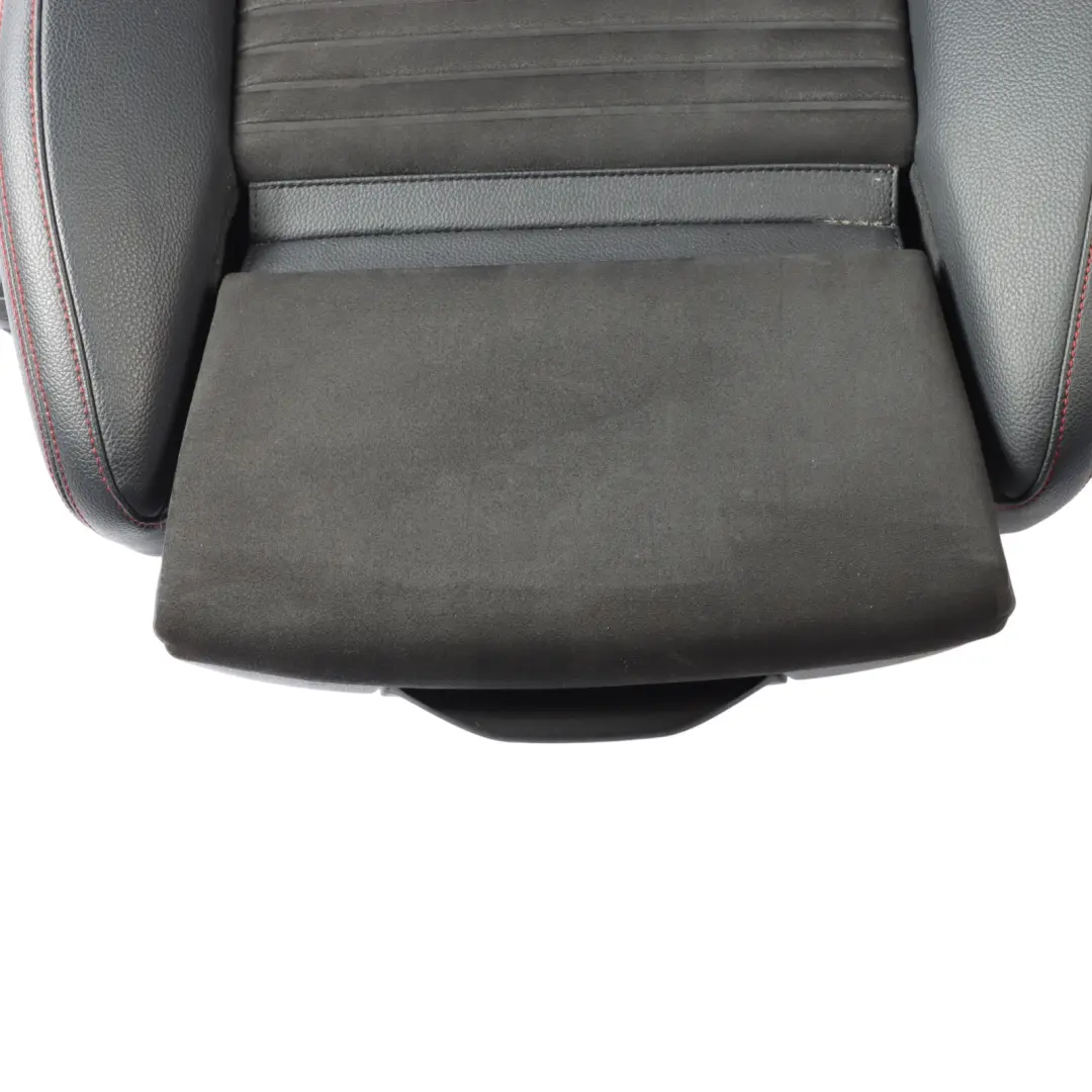 Front Seat Mercedes W176 Sport Right O/S Fabric Leather Black Red Threads