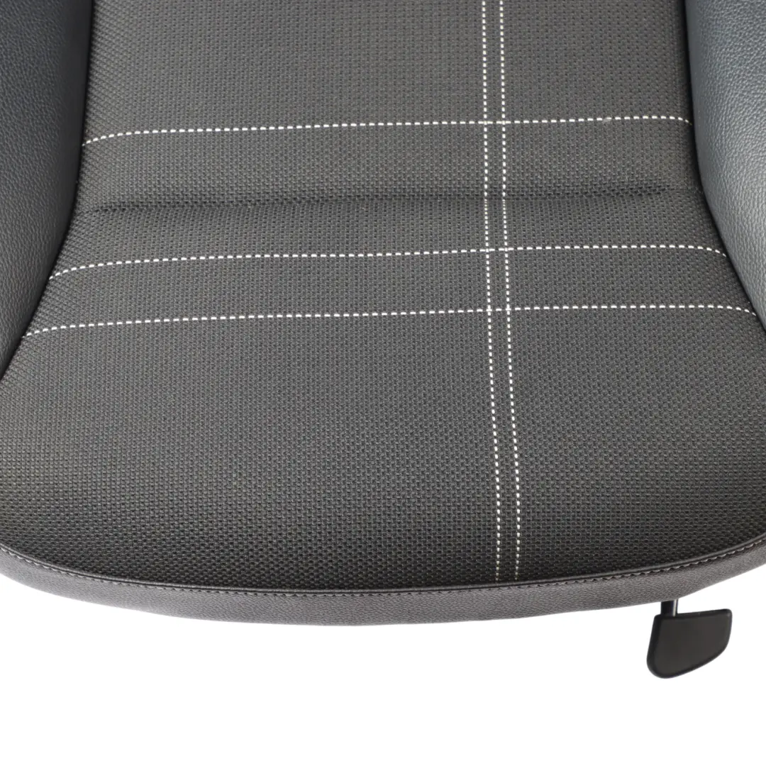 Mercedes W176 Front Seat Sport Right O/S Heated Half Leather Fabric Black Artico