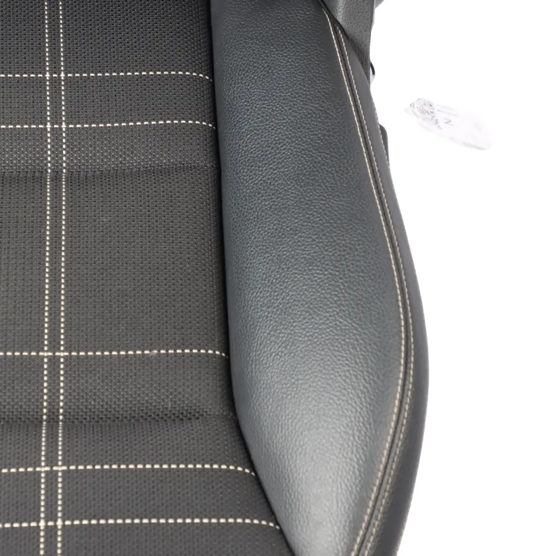 Mercedes W176 Front Seat Sport Right O/S Heated Half Leather Fabric Black Artico