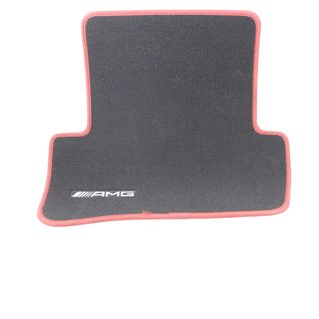 Mercedes W204 AMG Interior Carpet Floor Mats Black Rear Set A2046844203