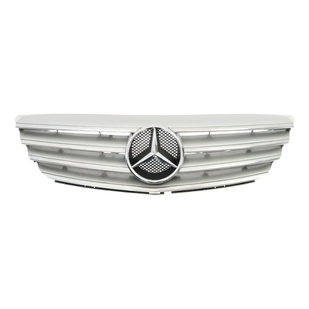 Mercedes W204 Vorne Motor Haube Kühlergrill Kühlerbalken Zierleiste Silber Chrom