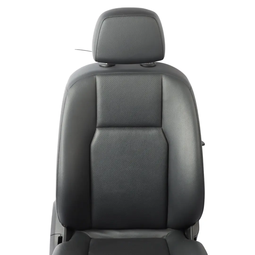 Mercedes W204 Front Right O/S Seat Black Imitation Leather Interior