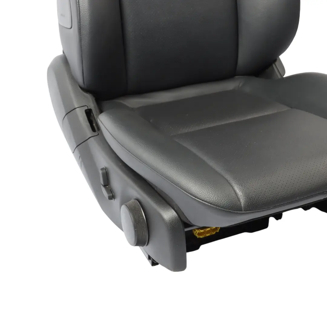 Mercedes W204 Front Right O/S Seat Black Imitation Leather Interior