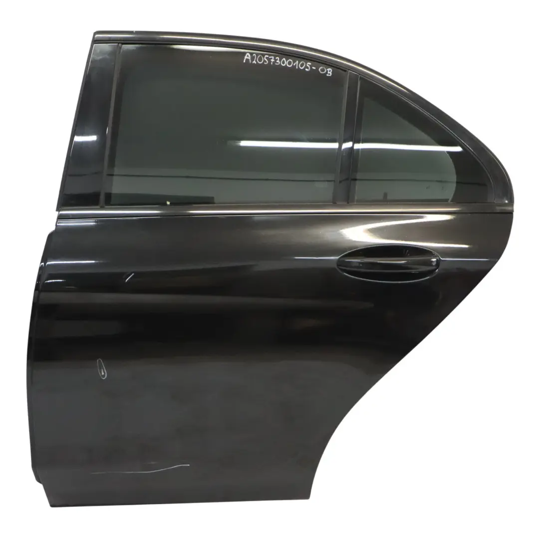 Mercedes W205 Door Rear Left N/S Obsidian Black Metallic - 197