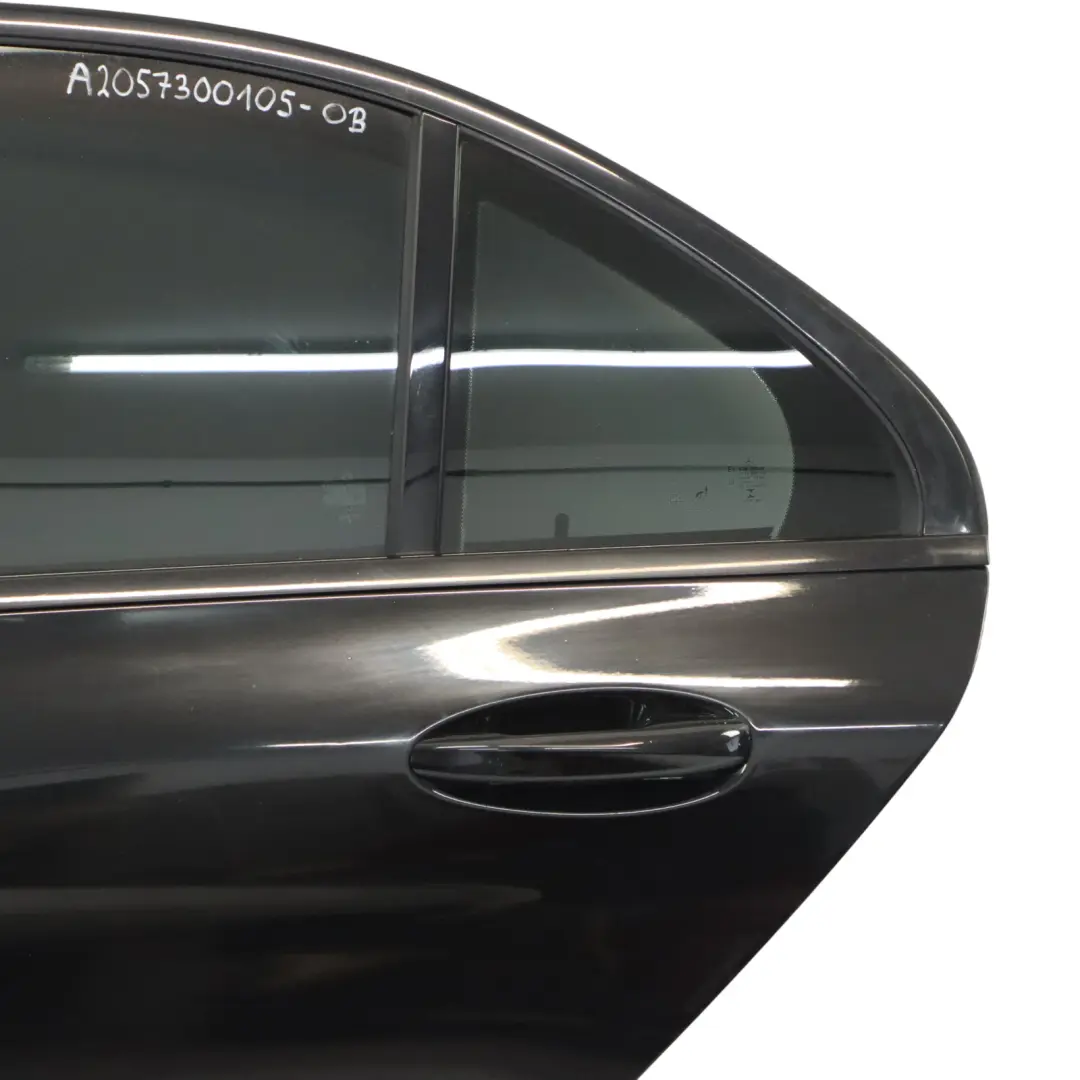 Mercedes W205 Door Rear Left N/S Obsidian Black Metallic - 197