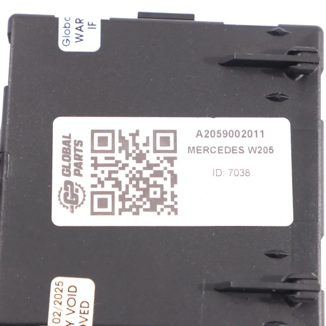 Mercedes W205 Rear Door Control Module Unit Right O/S ECU A2059002011