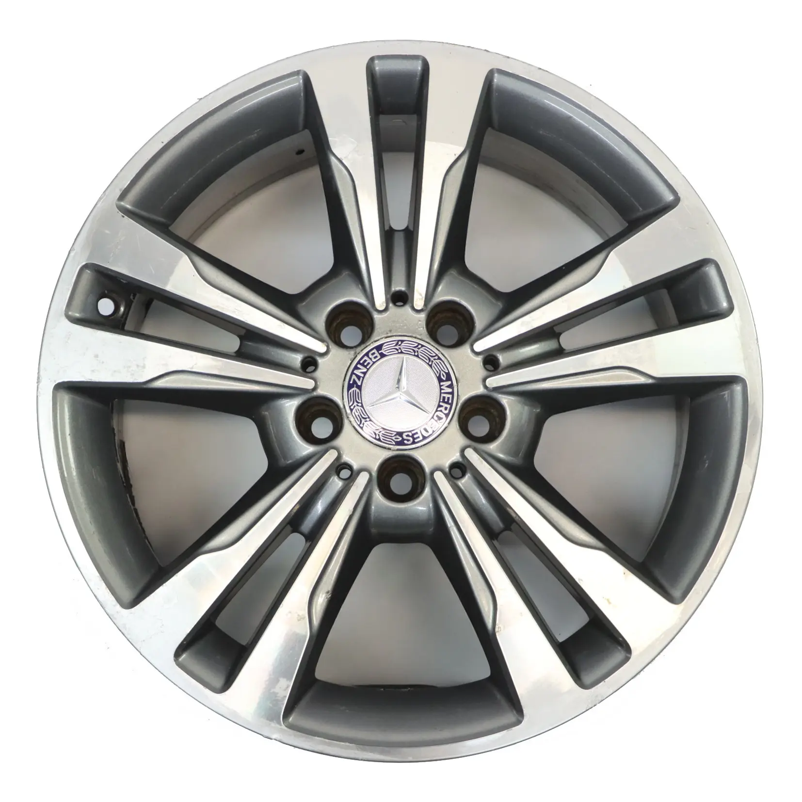 Mercedes W212 Alloy Wheel Rim 17" ET:48 8J 5 Double Spoke A2124015602