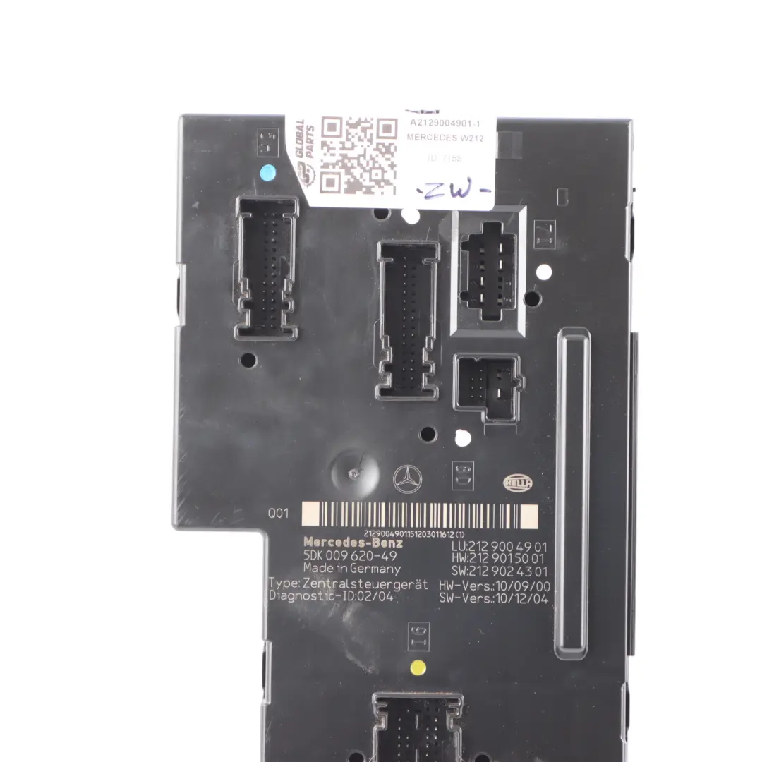 Fuse Box Mercedes W212 Rear SAM Relay Control Unit Module A2129004901