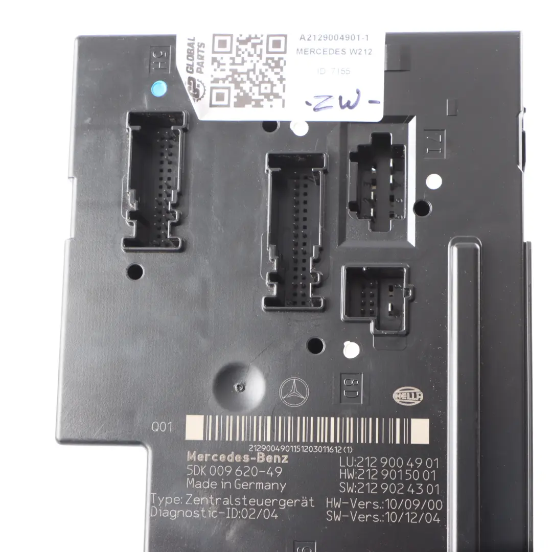 Fuse Box Mercedes W212 Rear SAM Relay Control Unit Module A2129004901