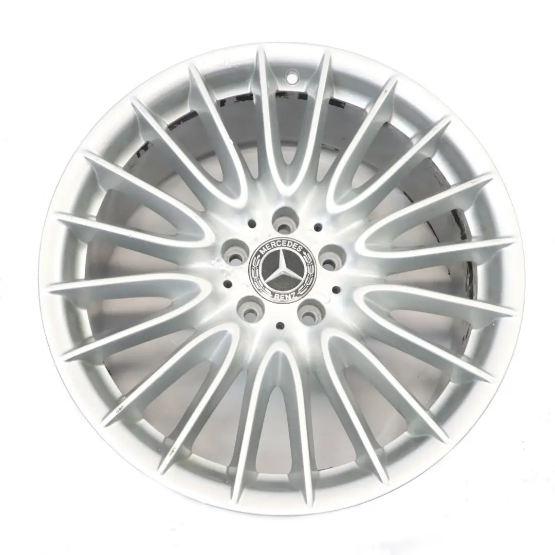 Mercedes W221 AMG Rear Silver Alloy Wheel Rim 19" 9,5J ET:43 A2214015702